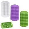 Catzon 3 Pcs Mini Ice Cube Trays Silicone Easy Release for Cocktails & Drinks (Set B)