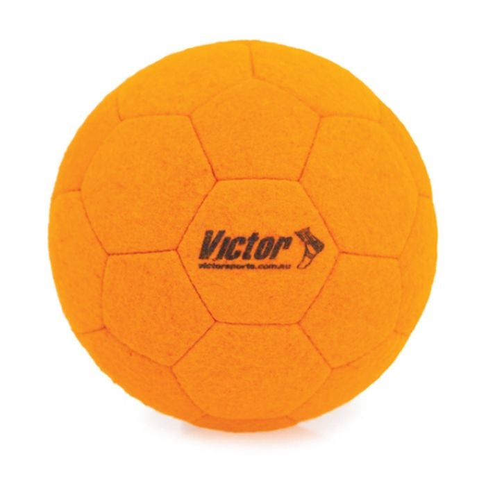 Victor Sports Soccer Ball Indoor Felt Soft Control Training Orange