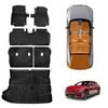 3D Floor Mats Boot Liner Set for Kia EV6 EV 6 2021-Onwards Cargo Kick Mat Back Seat Protector Cover