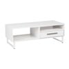 Maestro Furniture Ashley Collection Open Shelf Coffee Table W/ 1-Drawer - White