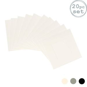 20x Picture Photo Mounts - To Fit Frame Size 8 X 8" For Image Size 4 X 4"