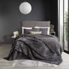 Renee Taylor Heston Queen/King Blanket 480GSM Velvet Sherpa Graphite