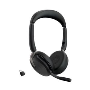 Jabra Evolve2 65 Flex Ms Teams, Stereo Bluetooth Headset, Link380c Usb-c Dongle, Foldable Design, 2yr Warranty Anc