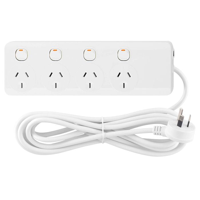 Arlec 4 Outlet Individually Switched Powerboard