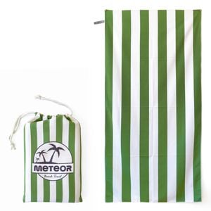 METEOR 180x90cm Extra Large Sand-Free Beach Towel (Green Groove)