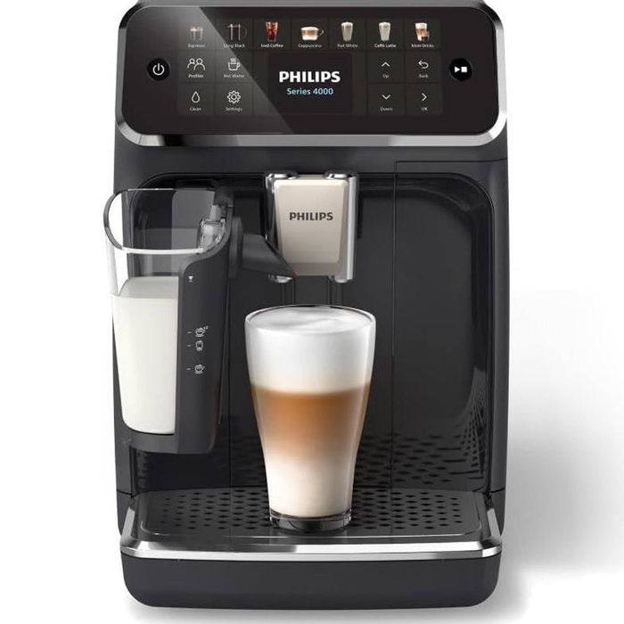 Philips 4400 Series LatteGo Fully Automatic Espresso Machine - Black