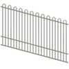 ProtectorAl 1201-2400W x 1200H Pale Eucalypt Loop Top Pool Fence Panel Raked Up to 15º