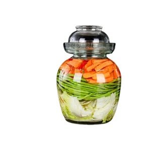 Chinese Glass Fermenting Jar Pickles Jar  For Kimchi  Sauerkraut 5 Kg