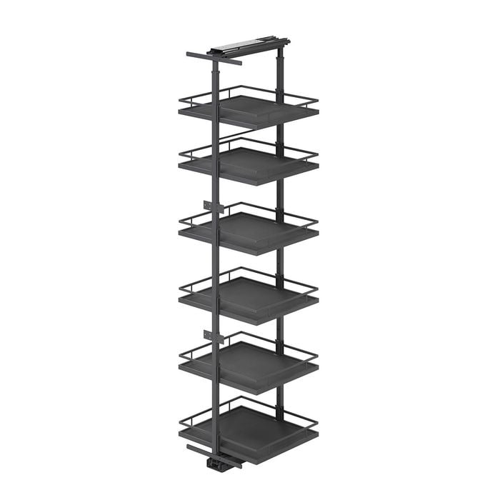 Kaboodle 600mm Door Pullout Pantry 6 Tier Solid Shelf