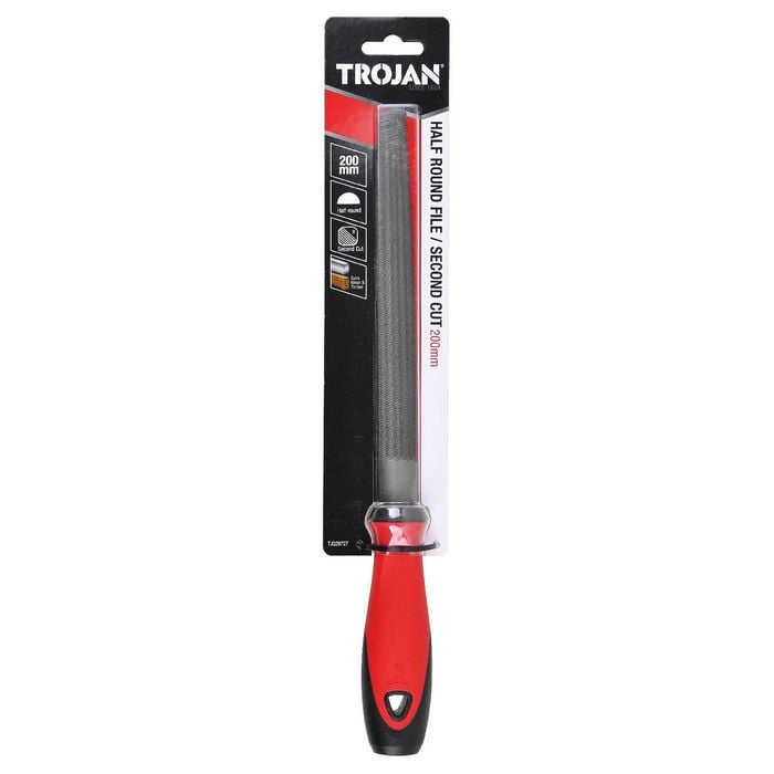 Trojan 200mm Second Cut Half Round File