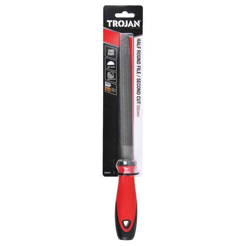 200mm Second Cut Half Round File