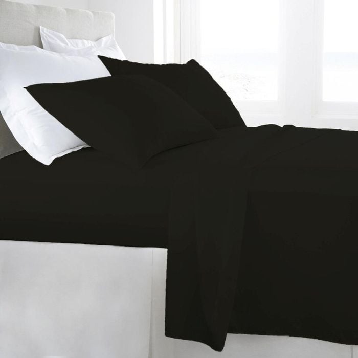 Luxor Double Black 1000TC Egyptian Cotton Sheet Set