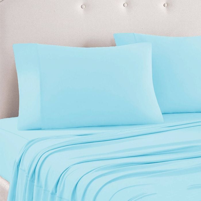Bloomington 240TC Polyester Cotton Sheet Set Double Aquanarine