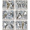 Cinnamon Coasters Cork Backed - Kookaburra Laugh