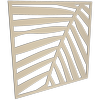 ProtectorAl 300-1200 x 300-1200mm Paperbark Palm Unframed Solid Aluminium Decorative Panel 