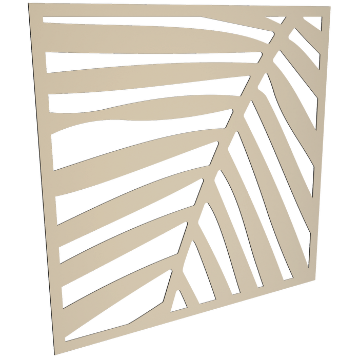ProtectorAl 300-1200 x 300-1200mm Paperbark Palm Unframed Solid Aluminium Decorative Panel 
