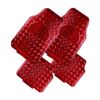 MyCar Venom 4-Piece Car Mat - Red Rubber/Aluminium Look