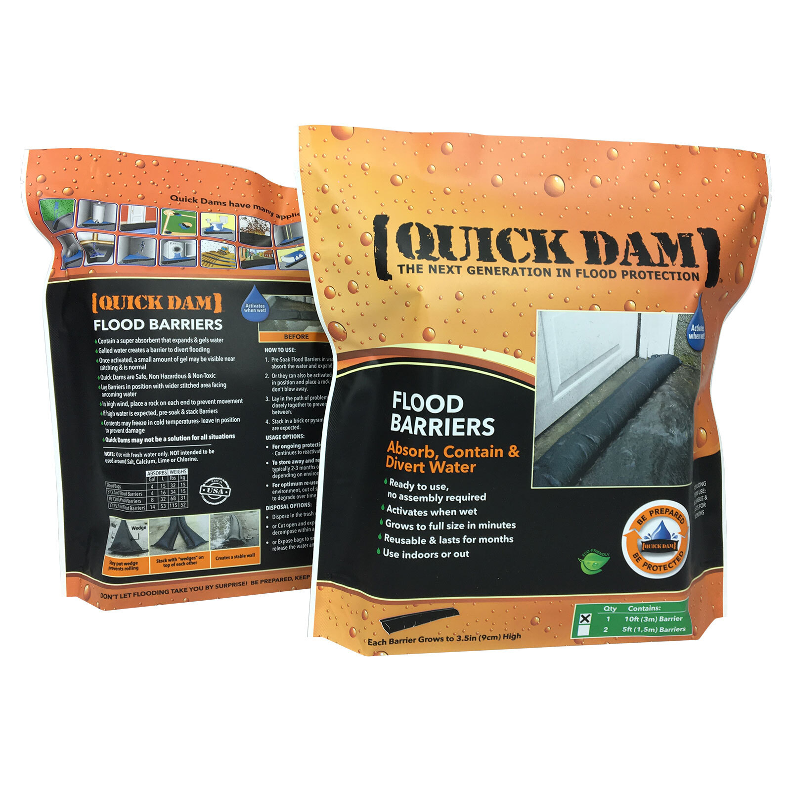 Quick Dam 5m Flood Barrier - Each