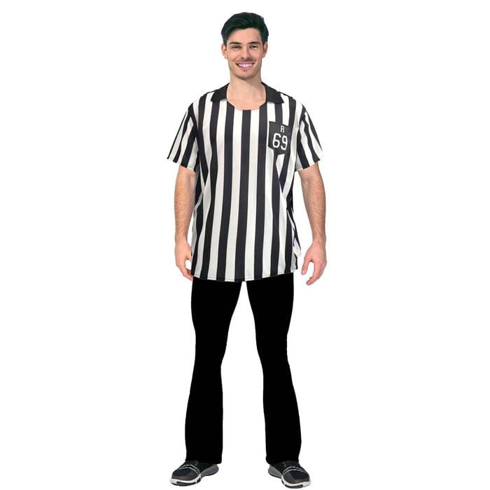 Adult Sports Referee Uniform  Wo Costume Halloween Fancy Dress L/XL 175-185cm Height
