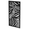 ProtectorAl 1695 x 900 x 20mm Black Aluminium Composite Jungle Framed Decorative Screen Panel
