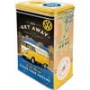 Nostalgic Art 17.5cm/1.3L Clip Top Tin Storage VW Bulli Let's get Away