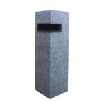 Northcote Pottery 26 x 26 x 89cm Campbell Letterbox Pillar