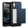 Hard Case Wallet Card Slot Cover - For Apple iPhone XR (Blue)