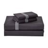 Grosvenor House 500TC Hotel Embroidered Sheet Set King Charcoal With White