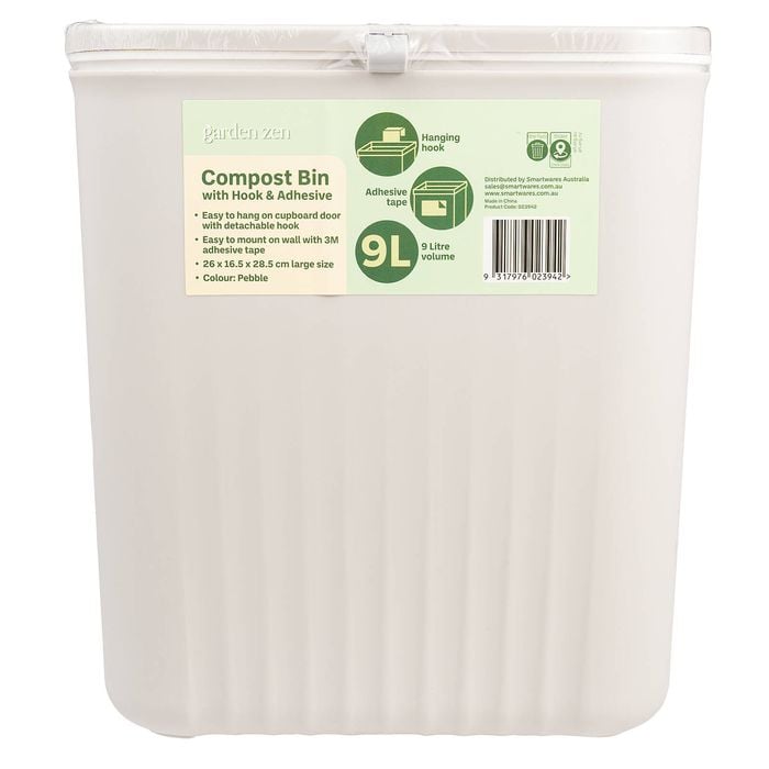 Garden Zen Compost Bin with Hook & Adhesive