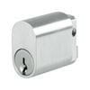 Rolltrak Commercial Security Oval Cylinder Lock Satin Chrome