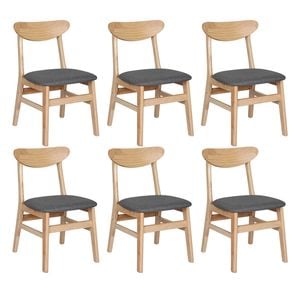 Levede 6pcs Dining Chairs - Natural