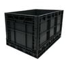 Vogue Plastic Folding Transport Storage Crate 594x396x353mm Commercial Heavy Duty Organiser