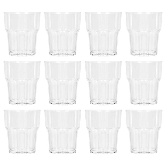 Argon Tableware Reusable Plastic Tumblers - 260ml - Pack of 12