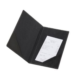Securit Bill Presenter Menu-style Black Synthetic Leather Restaurant Cafe Check Holder