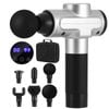 Everfit Massage Gun 30 Speed 6 Heads Vibration Muscle Massager Chargeable Silver