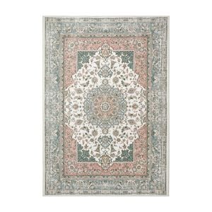 Oikiture Vintage Persian Area Rug Washable Soft Low Pile Carpet 280X380cm