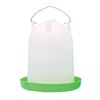 2pc Show Master Green and White Straight Type Poultry/Bird Drinker 122L 4L