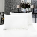 Fabric Fantastic 1000TC Premium Ultra Soft King size Pillowcases 2-Pack - White
