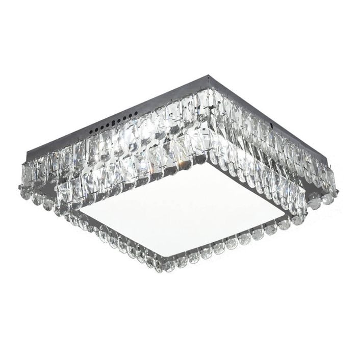 Eli & Co. Lighting Cyrilla 60W Tri-Colour Dimmable Crystal Chandelier Ceiling Light