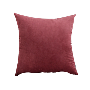 Velvet Pillow Cases Cushion Cover(28-Dark Red)40cmx40cm