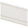 ProtectorAl 1201-2400W x 1500H Primrose Loop & Spear Top Pool Fence Panel Raked Up to 15º