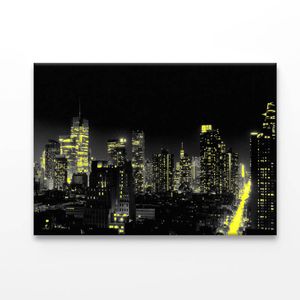 New Yok City Yellow Lights  Print 100% Australian Made 90 x 60cm  (Acrylic)