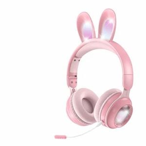BDI Rainbow Rabbit Luminous Wireless 5.0 Headphone - Pink