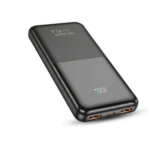 Smart Koala Black 10000mAh 22.5W PD20W Fast Charging Power Bank with USB-A, USB-C & Digital Display