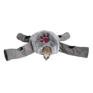 Rosewood 80cm Polycotton Sleep-n-Play Hide & Seek Soft Octopus Pet Plush Grey