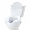 Raised Toilet Seat 100mm Height Increase with Lid Universal Toilet Seat Riser 136kg Capacity