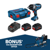 Bosch 18V Professional BITURBO 1/2" Impact Wrench 2 x 8.0Ah Kit 0615990M65