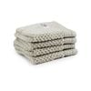 4pc Onkaparinga 30x30cm Avalon Face Washer 550GSM Soft Sand