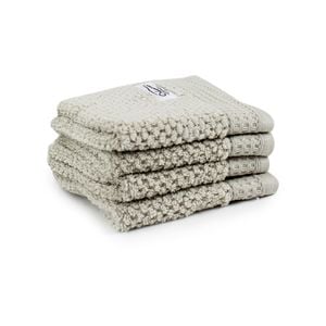 4pc Onkaparinga 30x30cm Avalon Face Washer 550GSM Soft Sand