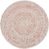Handwoven Round Rug-Orbit 6223-Ivory Rust-150x150cm